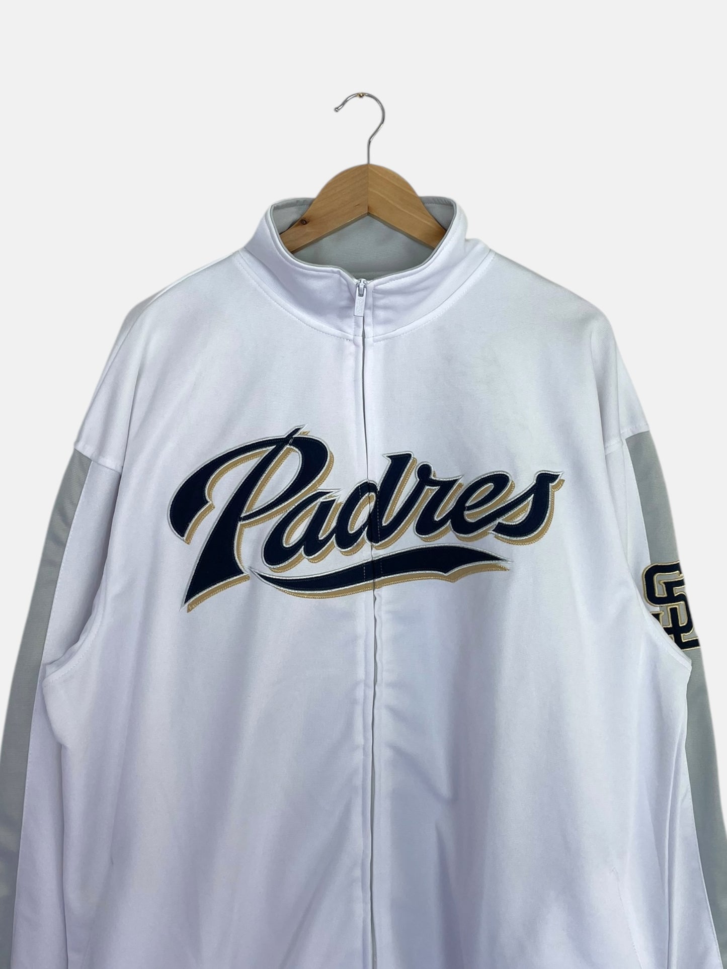 90's Padres Embroidered Vintage Baseball Track Jacket Size 2XL