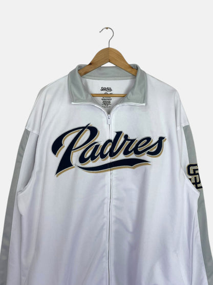90's Padres Embroidered Vintage Baseball Track Jacket Size 2XL