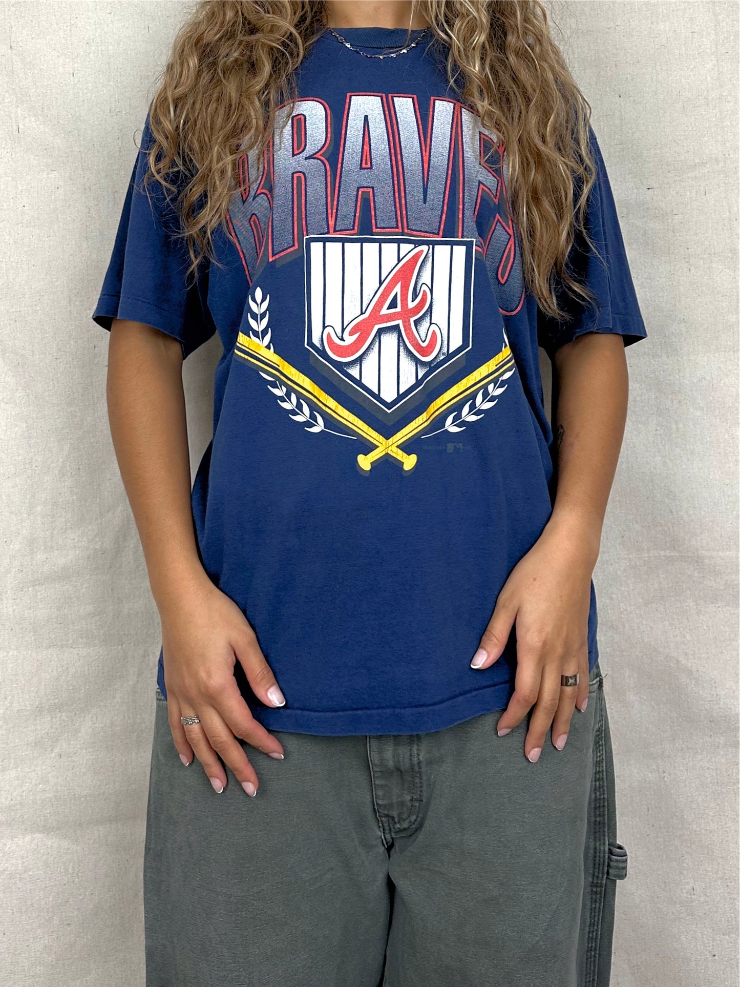 90's Atlanta Braves MLB Vintage T-Shirt Size 12