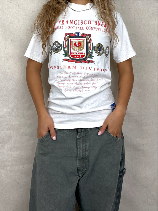 90's San Francisco 49ers NFL USA Made Vintage T-Shirt Size 4