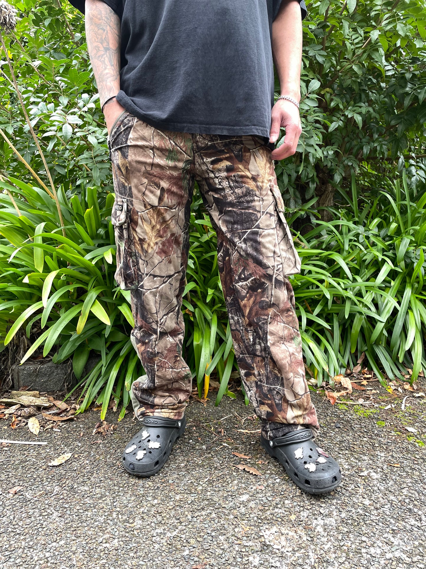 90's Realtree Camo Embroidered Vintage Cargo Lined Pants Size 32