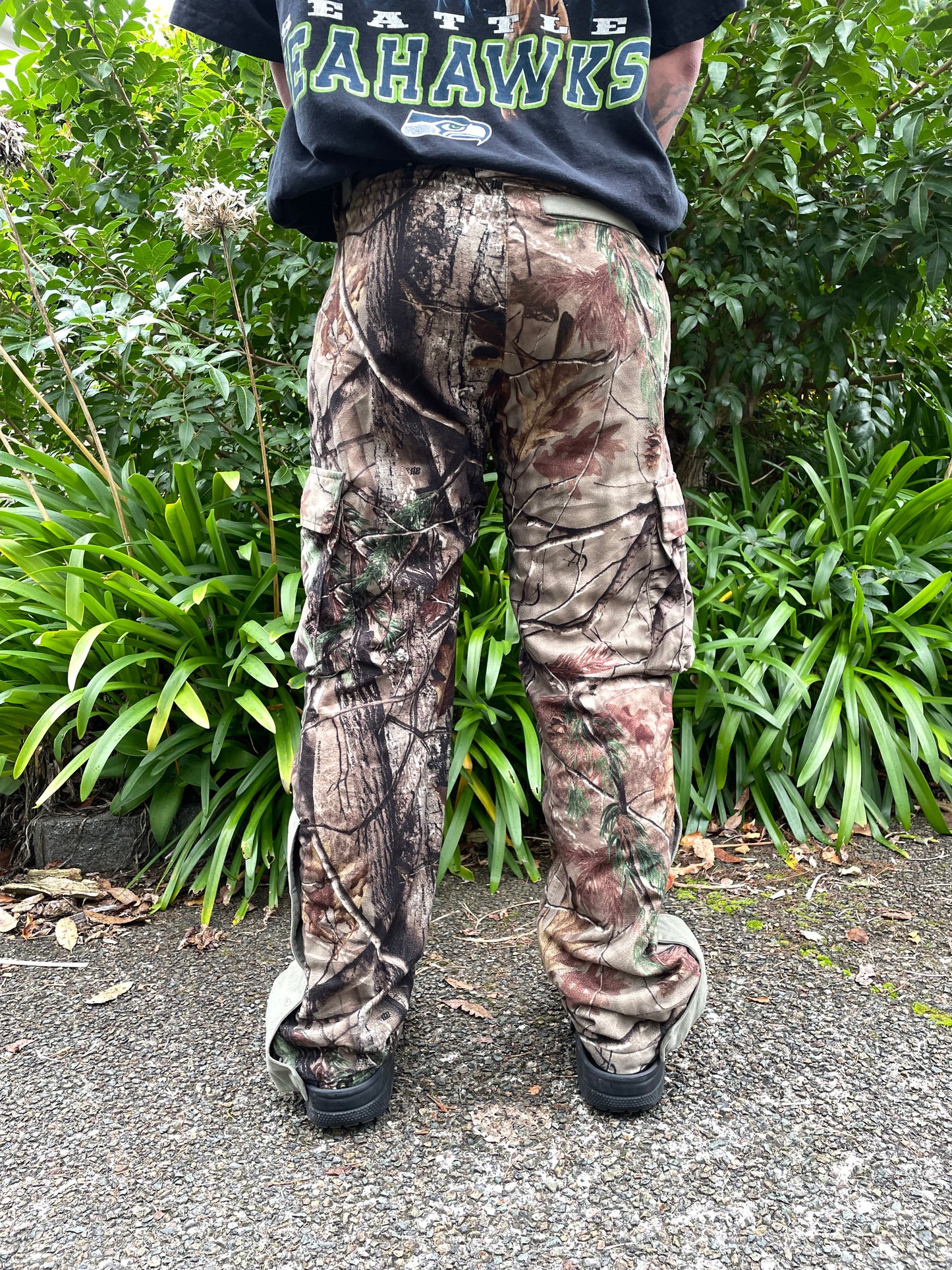 90's Realtree Camo Embroidered Vintage Cargo Lined Pants Size 32