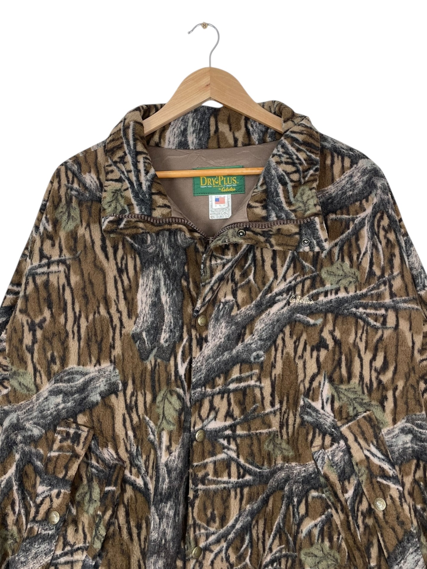 90's Cabela's Realtree Camo Embroidered Vintage Lined Heavy Jacket 2XL