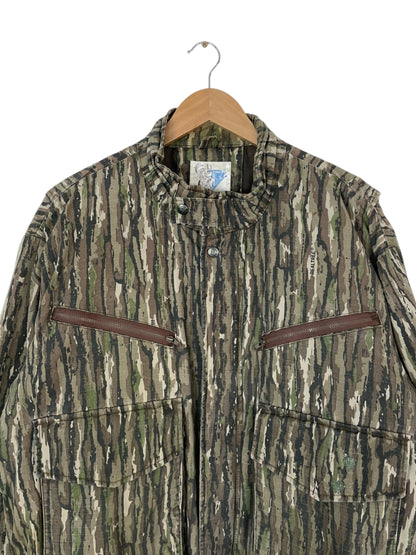 90's Trophy Club Realtree Camo "MO" Embroidered Vintage Lined Jacket XL