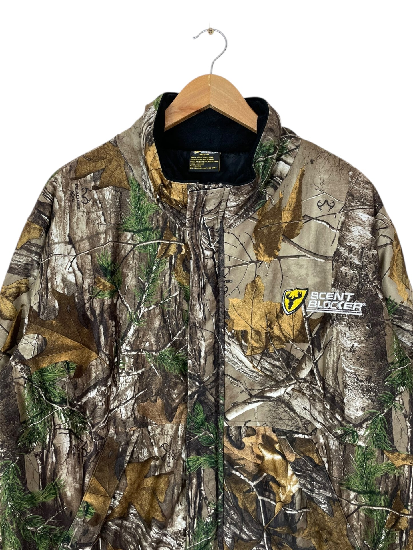 90's Realtree Camo Scent Blocker Vintage Quilt Lined Jacket XL