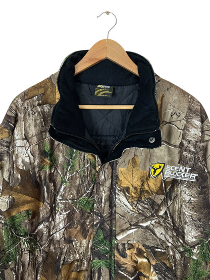 90's Realtree Camo Scent Blocker Vintage Quilt Lined Jacket XL