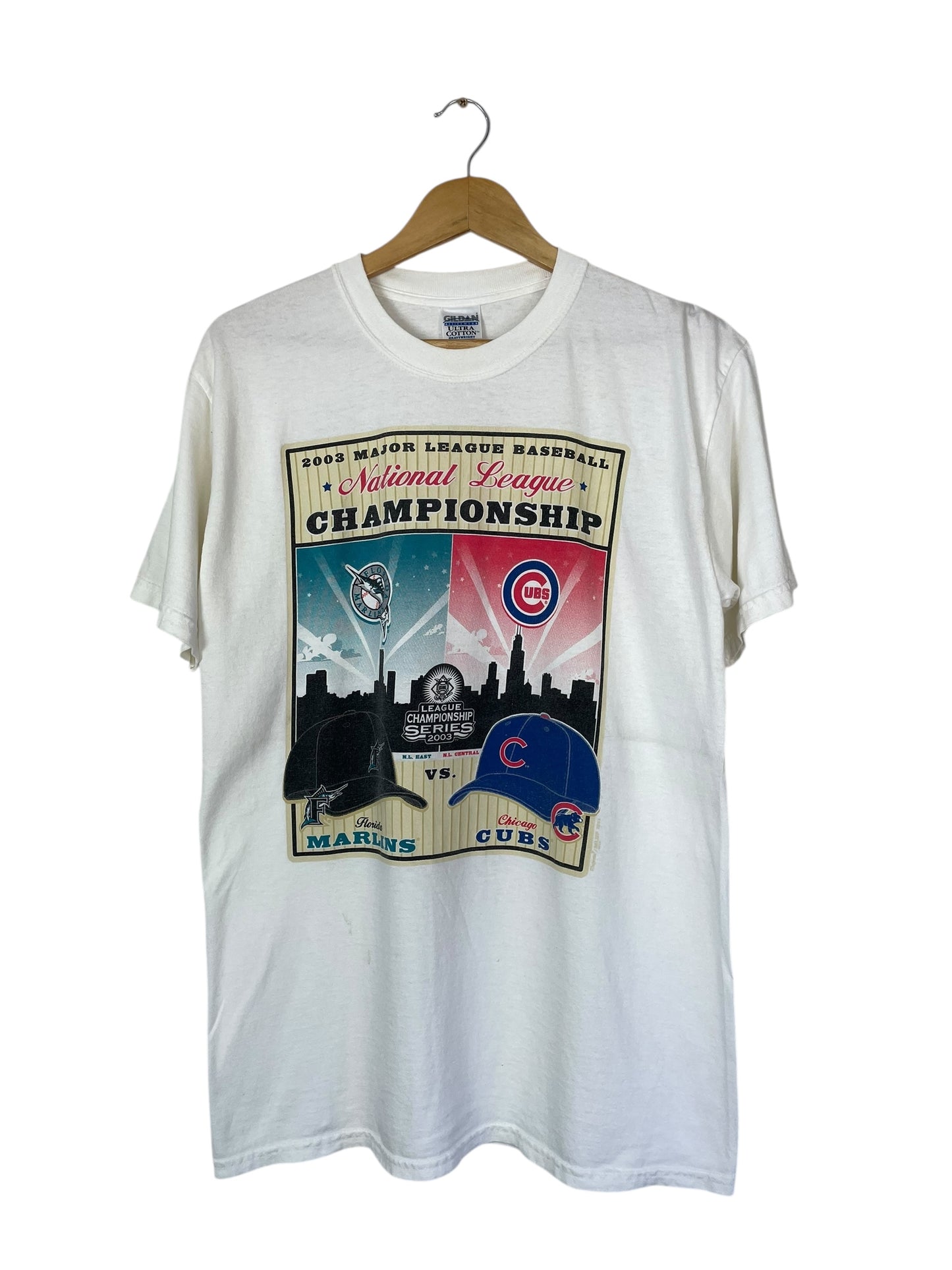 90's Marlins vs Cubs MLB Vintage T-Shirt Size M