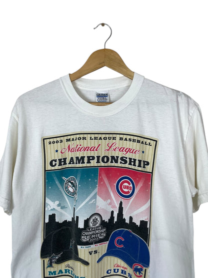 90's Marlins vs Cubs MLB Vintage T-Shirt Size M