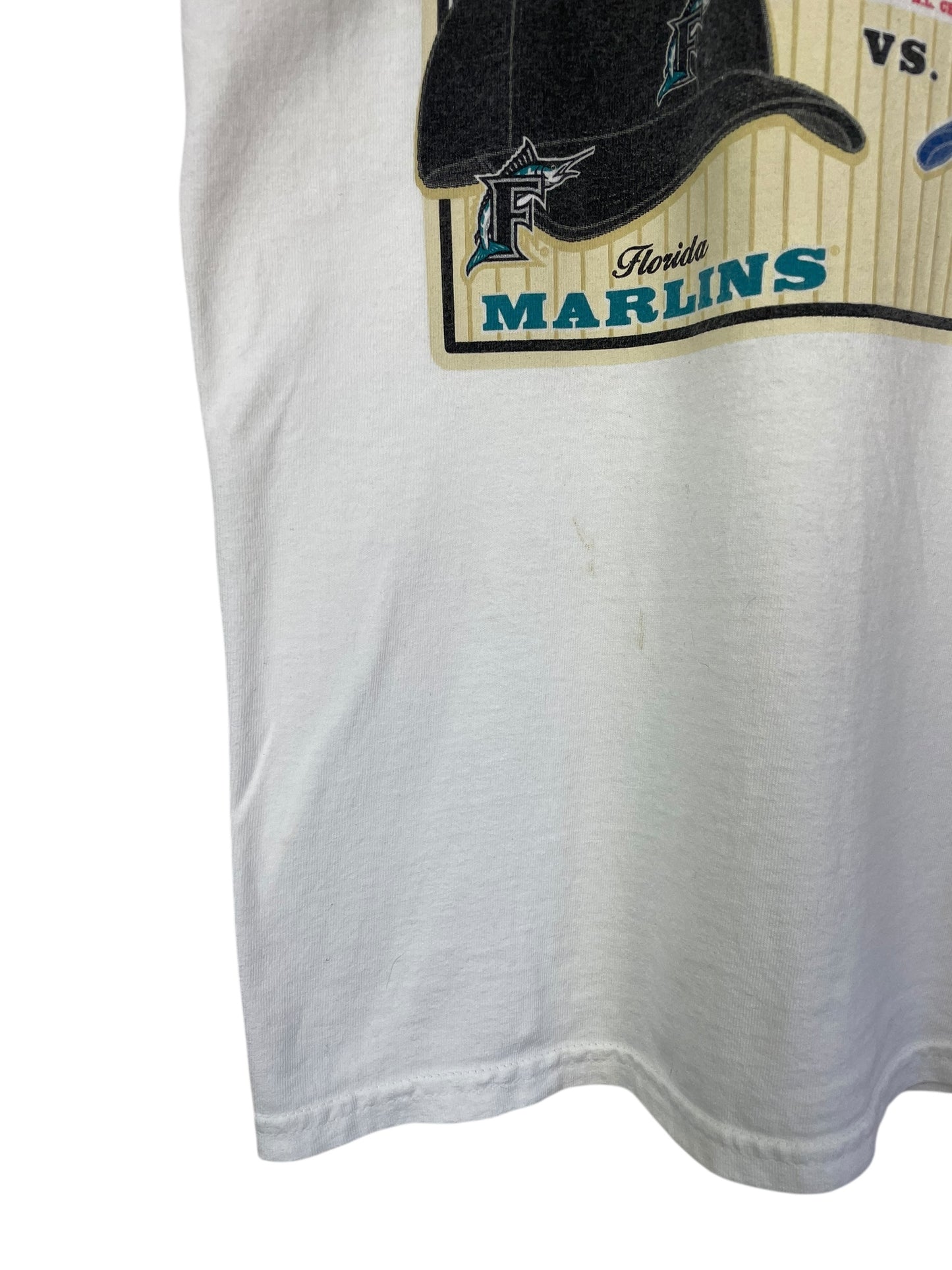 90's Marlins vs Cubs MLB Vintage T-Shirt Size M
