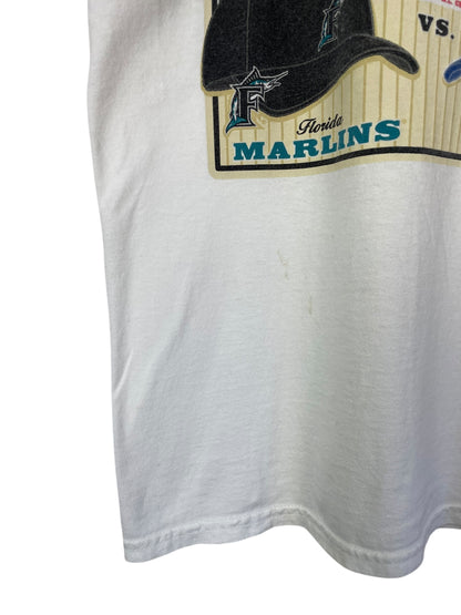 90's Marlins vs Cubs MLB Vintage T-Shirt Size M