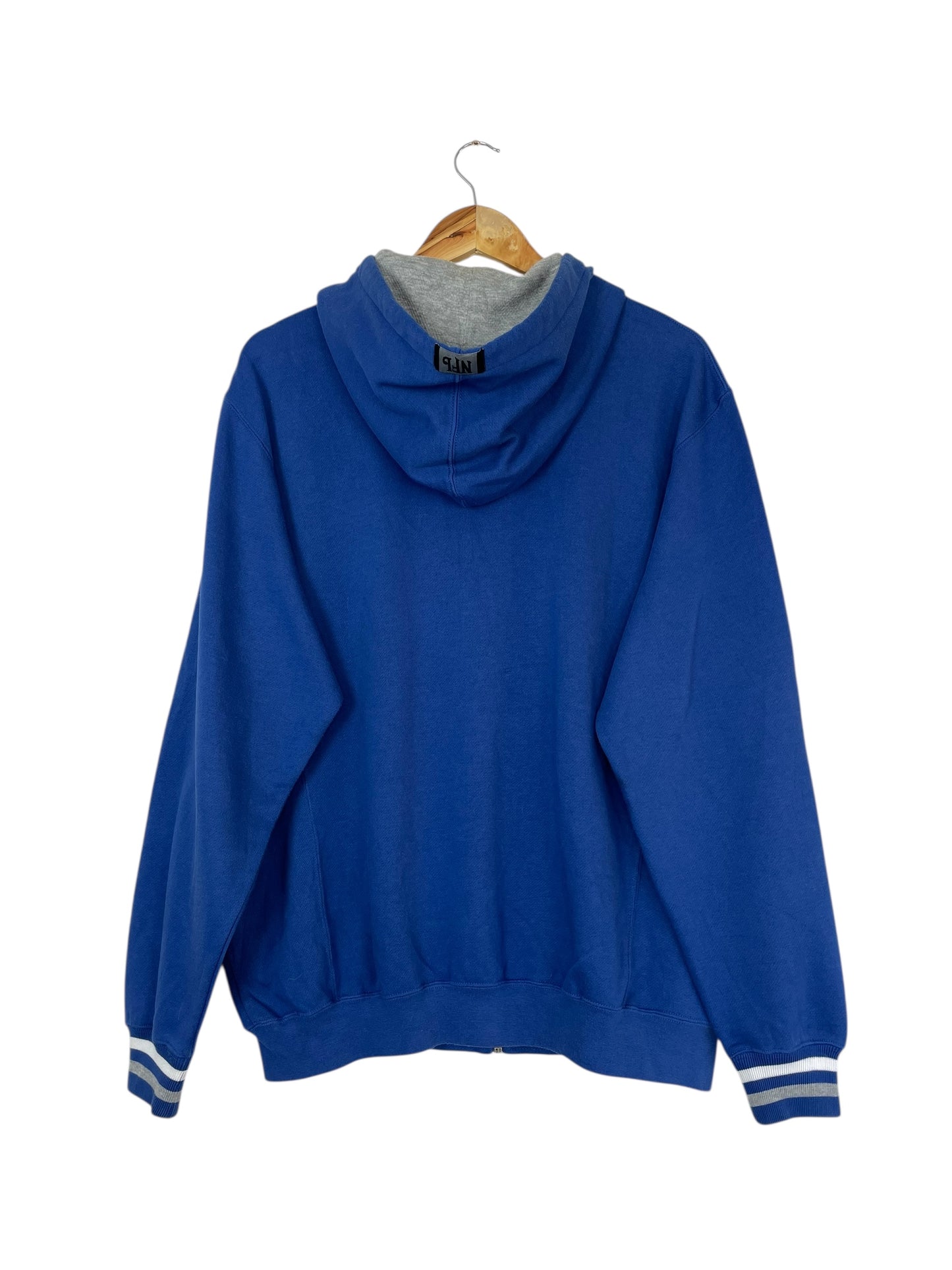 90's Colts NFL Embroidered Vintage Zip-up Hooded Sweatshirt Size M-L