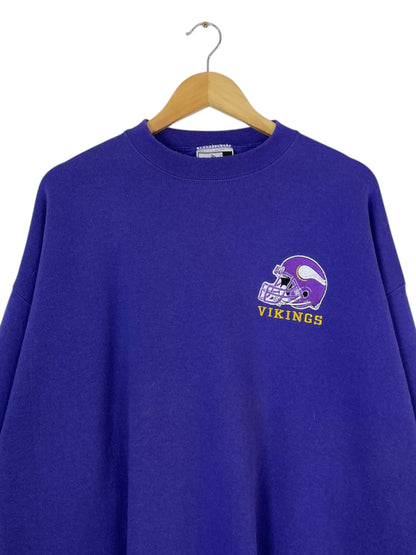 90's Vikings Embroidered Vintage Puma Sweatshirt Size 2XL