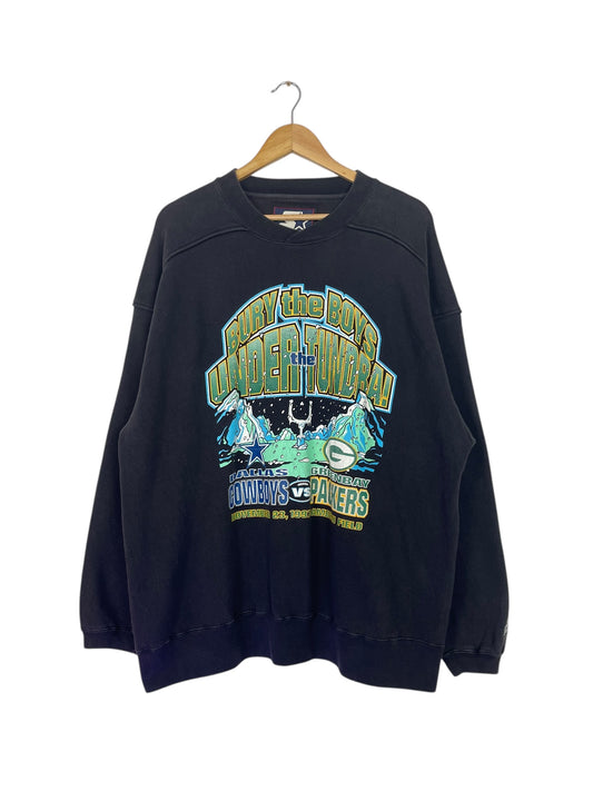 90's Cowboys vs Packers Vintage Starter Sweatshirt Size 2XL