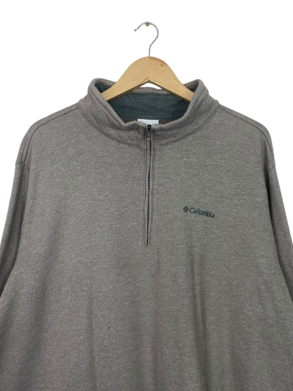 90's Columbia Embroidered Vintage Quarter-zip Sweatshirt Size 2XL-3XL
