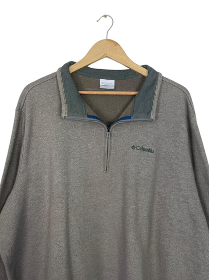 90's Columbia Embroidered Vintage Quarter-zip Sweatshirt Size 2XL-3XL