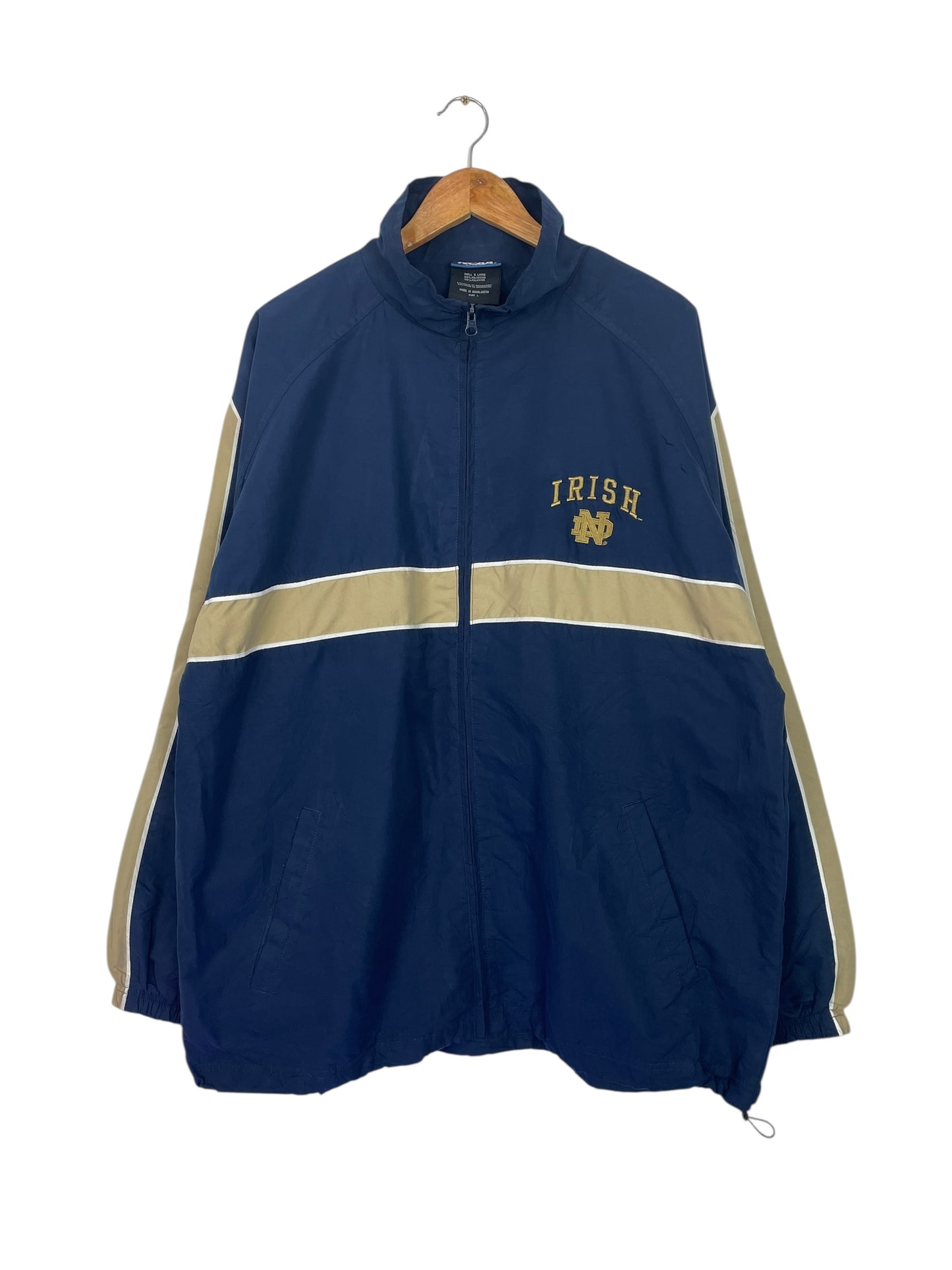 90's Notre Dame "Irish" Embroidered Vintage Jacket Size XL-2XL
