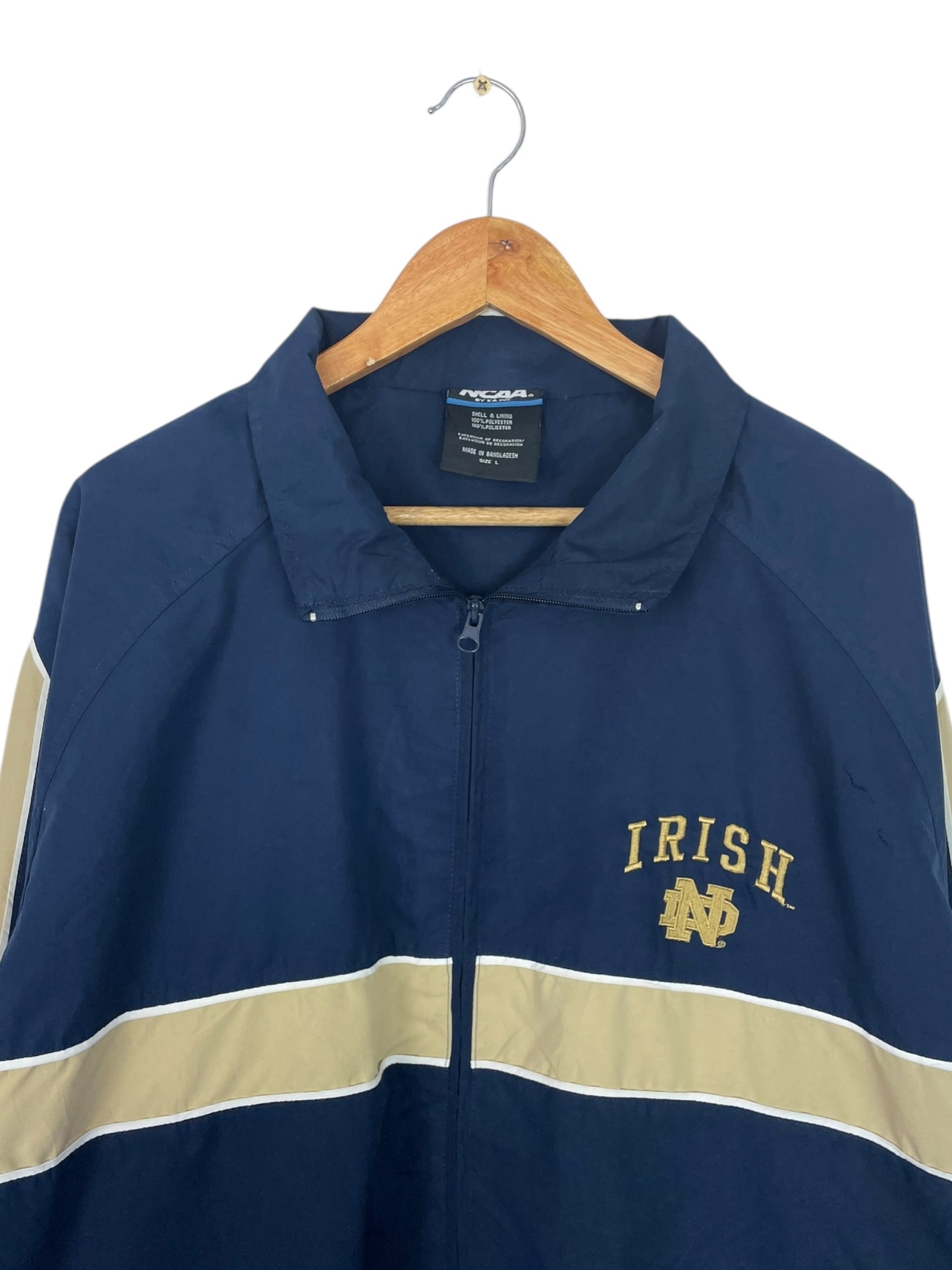 90's Notre Dame "Irish" Embroidered Vintage Jacket Size XL-2XL