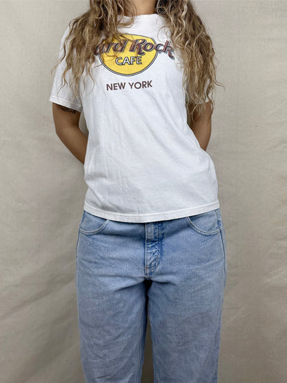90's Hard Rock Cafe New York Vintage T-Shirt Size 8