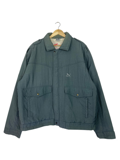 90's Puma Embroidered Vintage Sherpa Lined Jacket Size 2XL-3XL