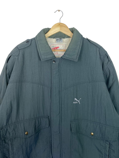 90's Puma Embroidered Vintage Sherpa Lined Jacket Size 2XL-3XL