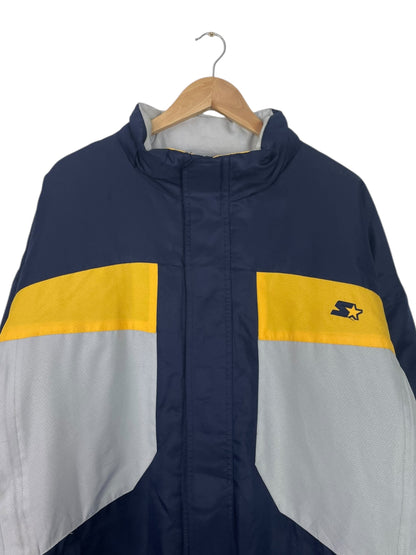 90's Starter Embroidered Vintage Feather Down Puffer Jacket Size 3XL-4XL