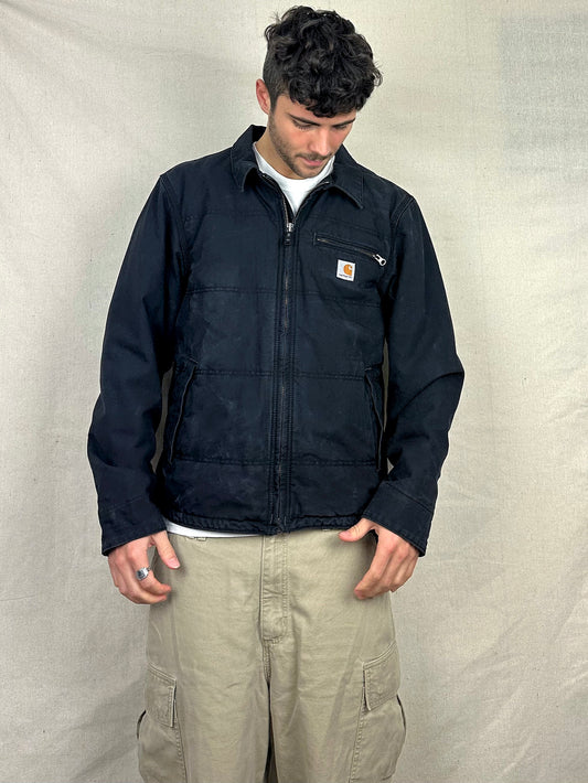90's Carhartt Heavy Duty Lined Vintage Jacket Size M-L