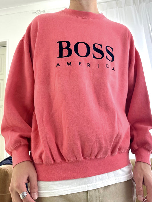 90's Hugo Boss America Embroidered Vintage Sweatshirt Size M