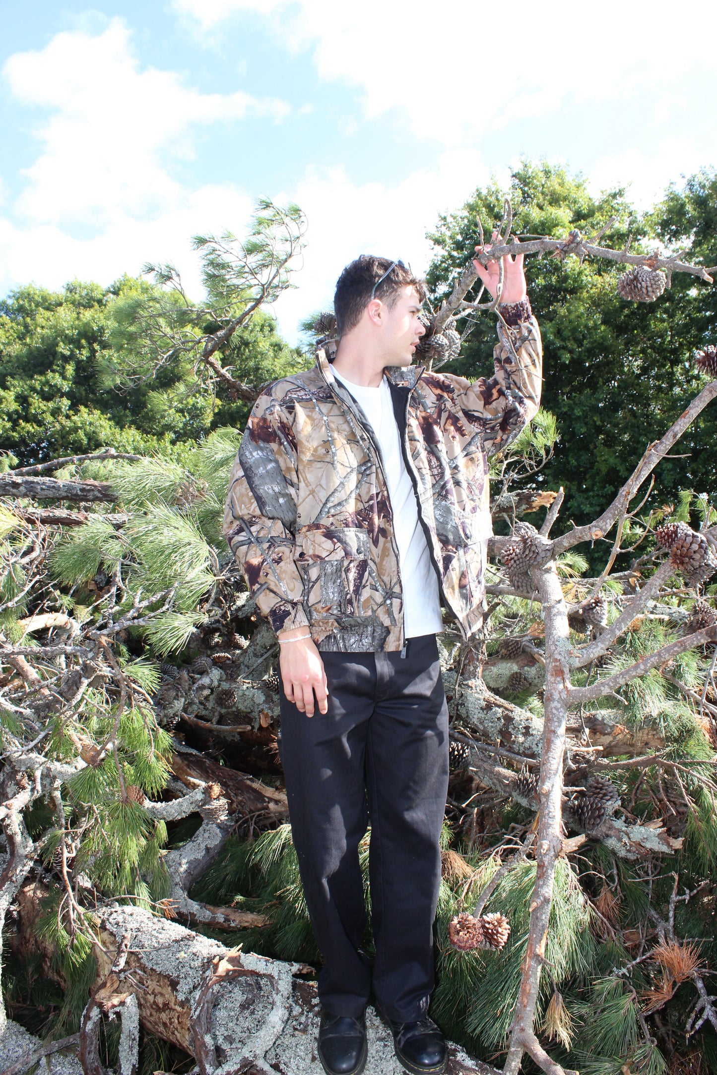 90's Realtree Vintage Zip-up Quilt Lined Jacket Size 2XL