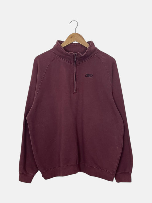 90's Reebok Embroidered Vintage Quarter-zip Sweatshirt Size XL