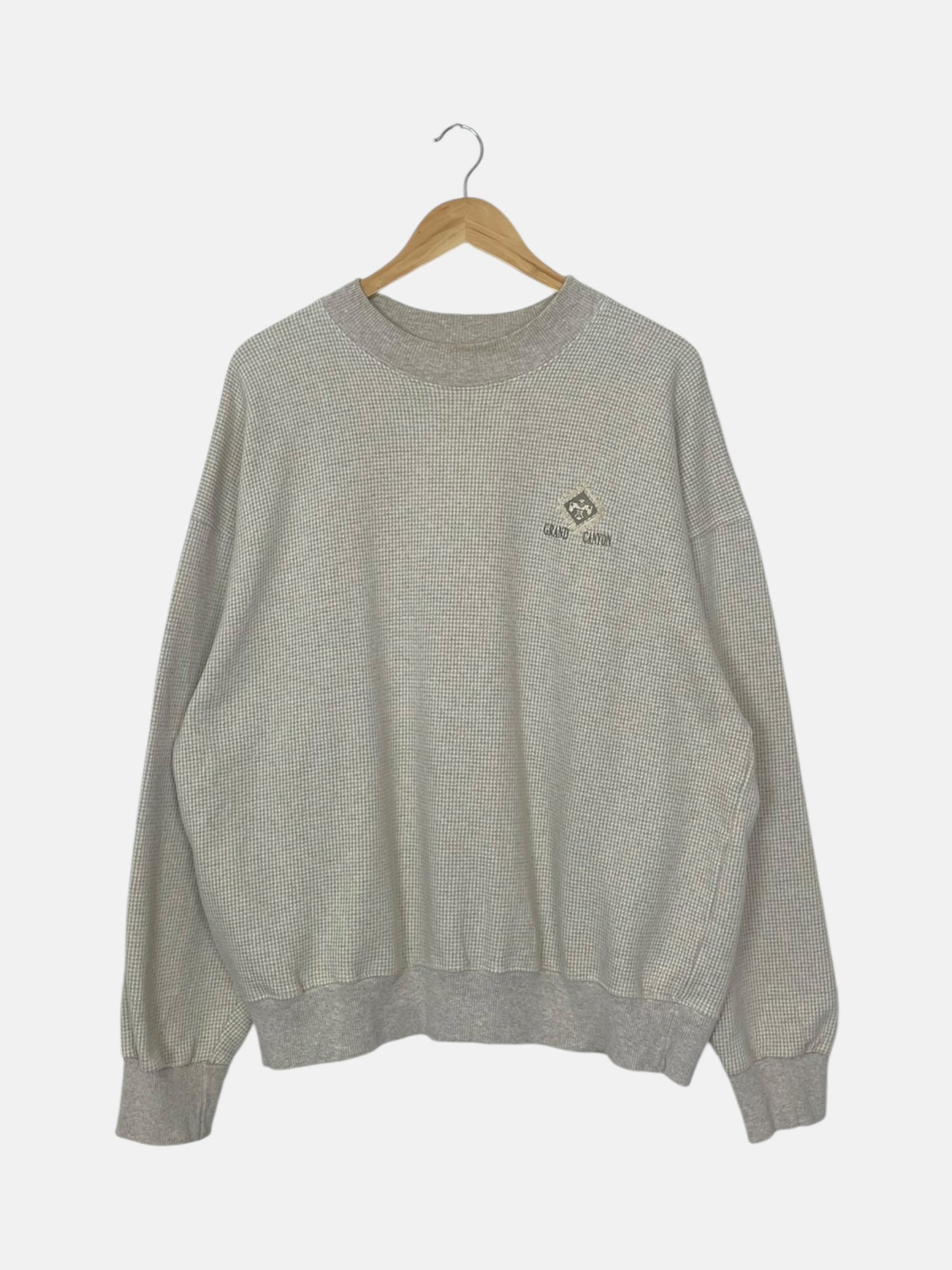 90's Grand Canyon Vintage Houndstooth Sweatshirt Size 2XL