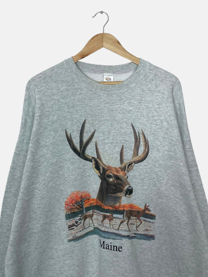 90's Maine Vintage Sweatshirt Size 2XL
