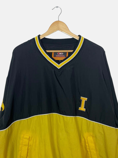 90's Iowa Hawkeyes Embroidered Vintage Pull-over Jacket Size 2XL