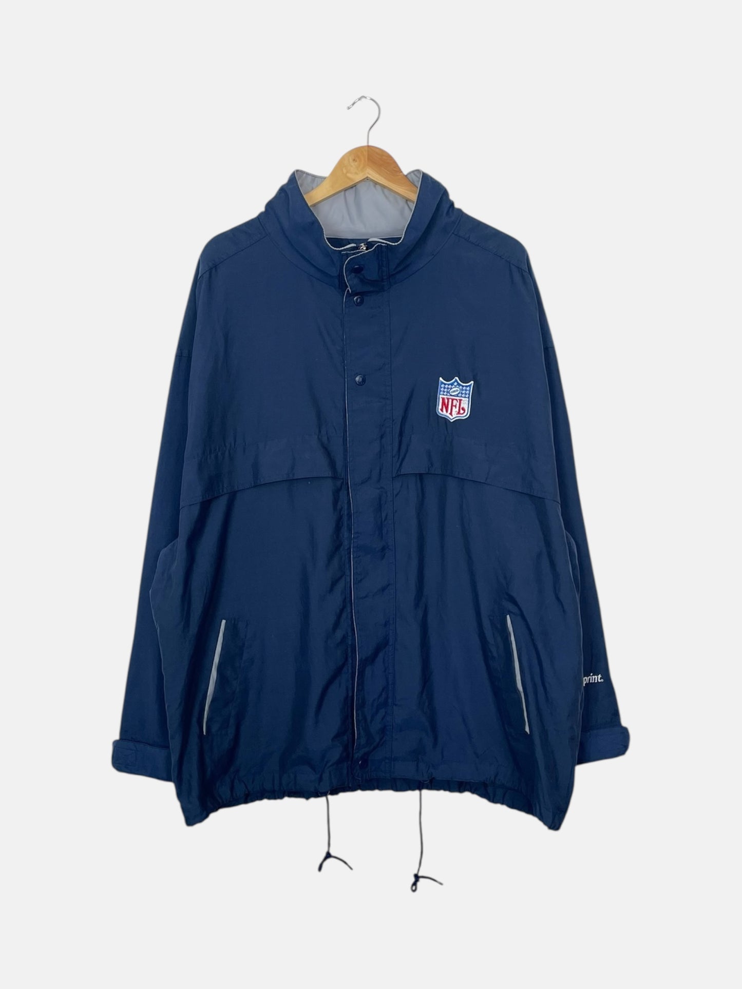 90's NFL Embroidered Vintage Hooded Jacket Size 2XL