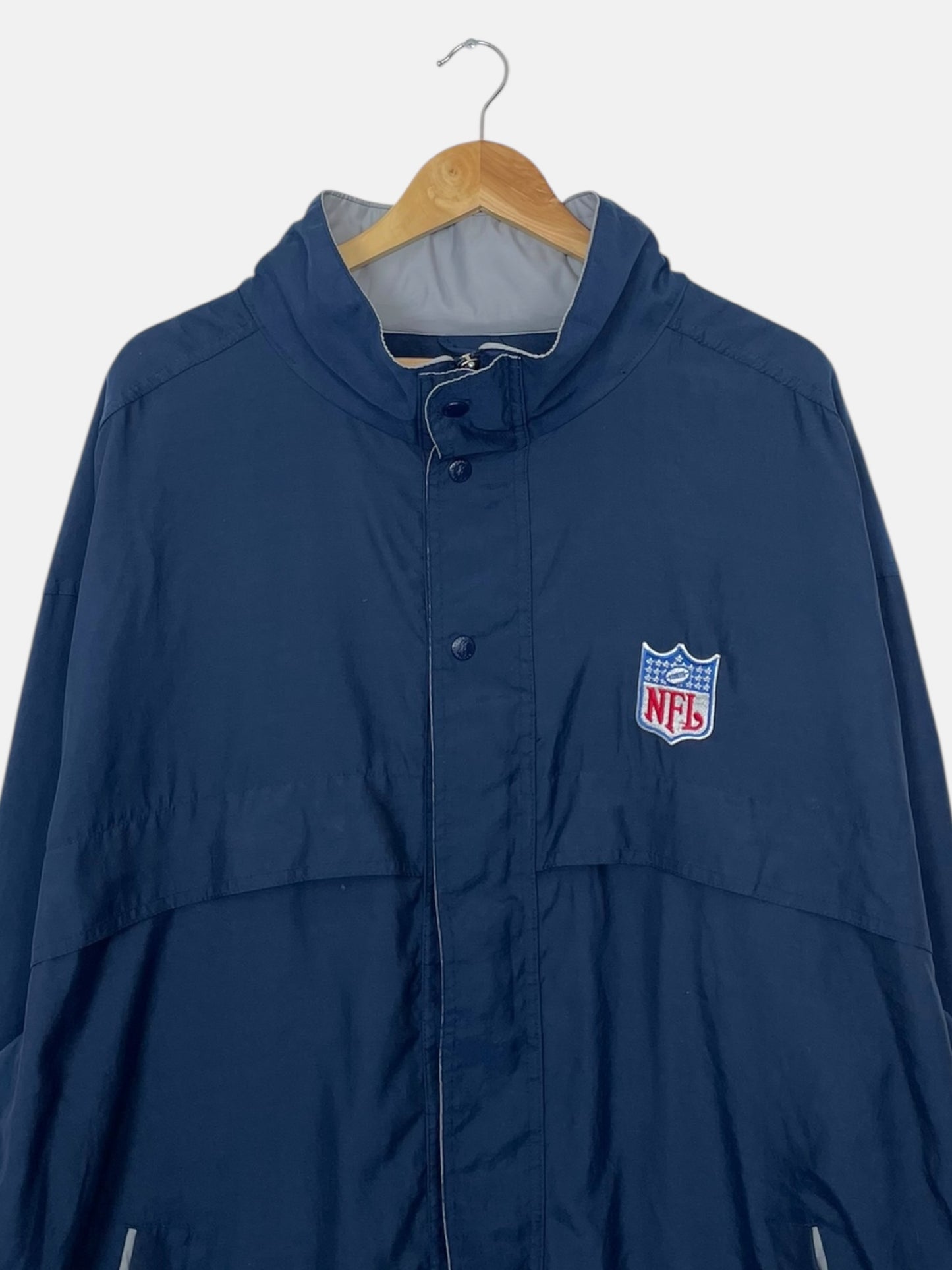 90's NFL Embroidered Vintage Hooded Jacket Size 2XL