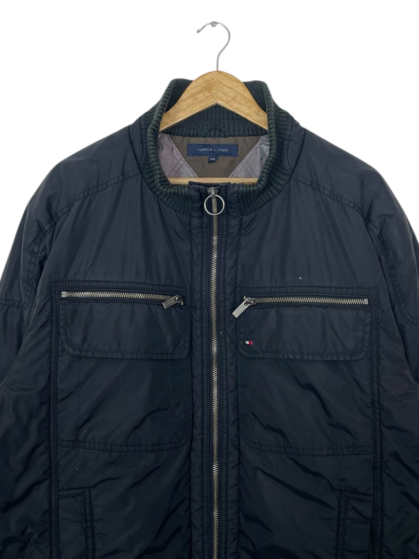 90's Tommy Hilfiger Embroidered Vintage Lined Heavy Jacket Size XL