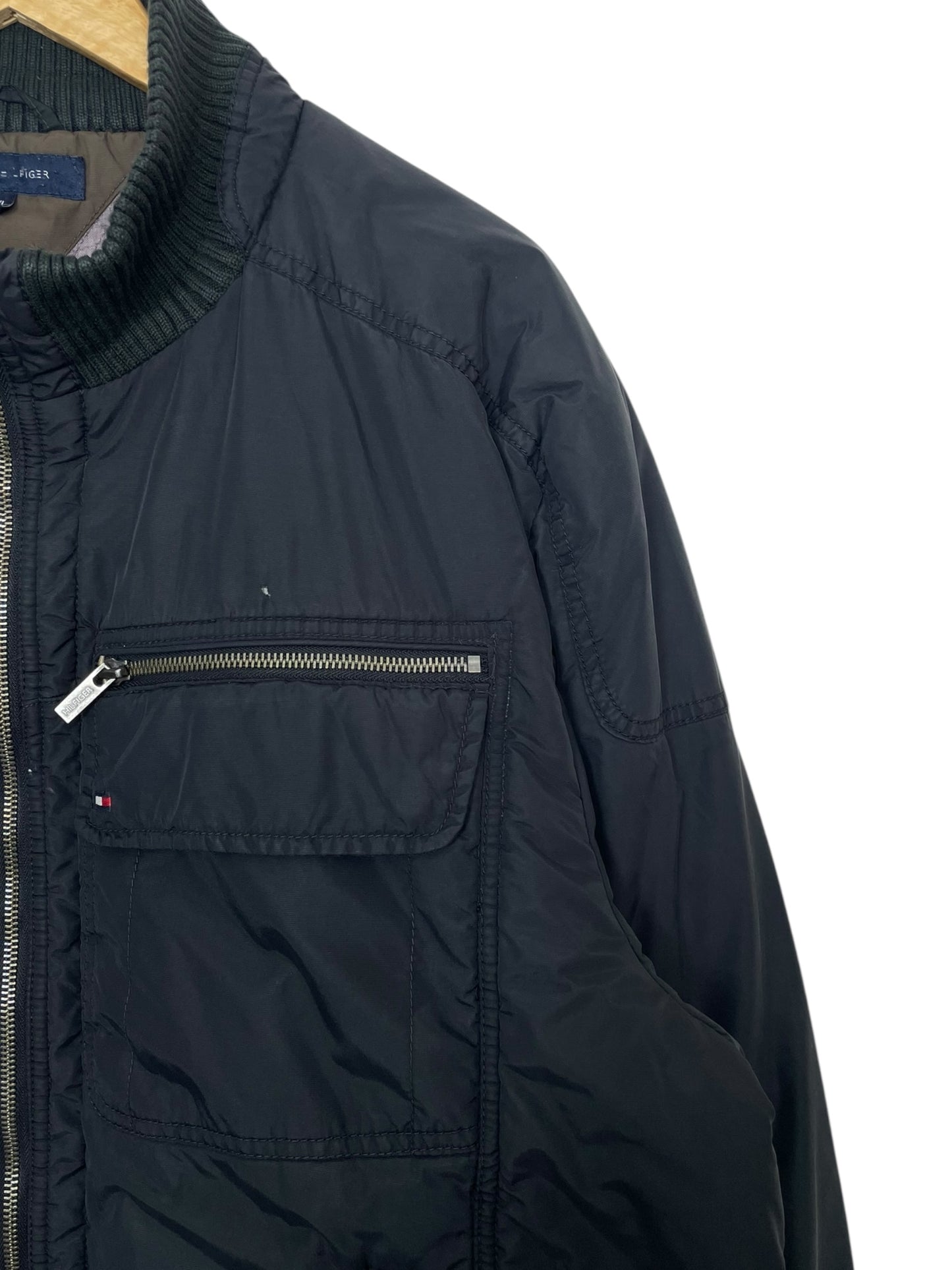 90's Tommy Hilfiger Embroidered Vintage Lined Heavy Jacket Size XL