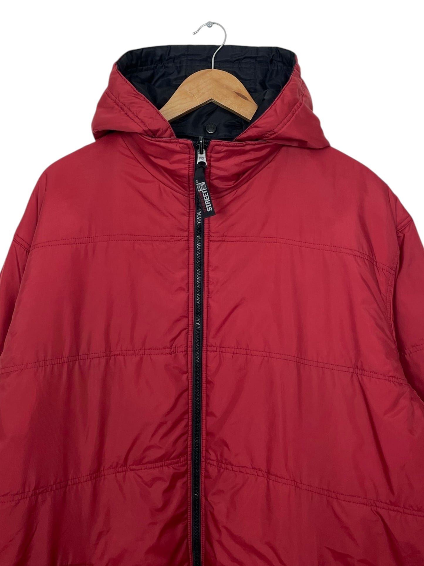 90's Vision Streetwear Vintage Reversible Puffer Jacket Size 2XL