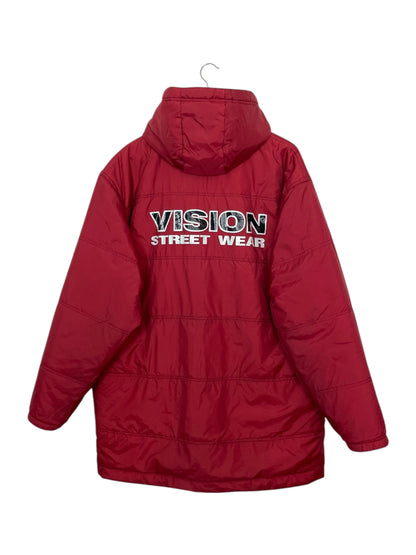 90's Vision Streetwear Vintage Reversible Puffer Jacket Size 2XL