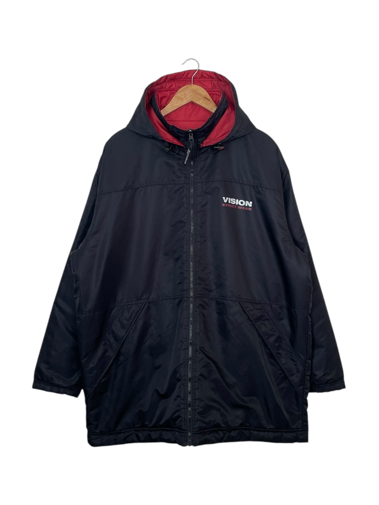 90's Vision Streetwear Vintage Reversible Puffer Jacket Size 2XL