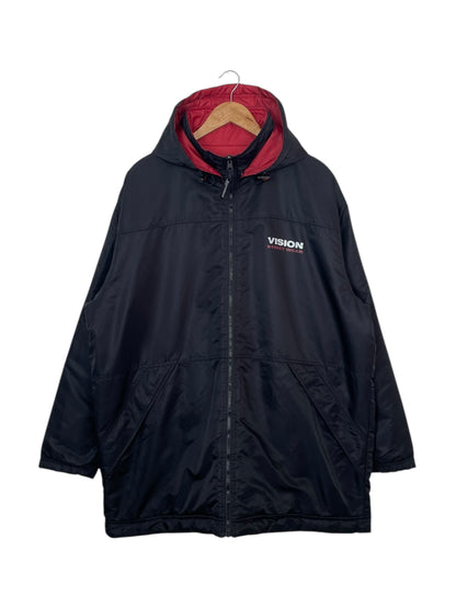 90's Vision Streetwear Vintage Reversible Puffer Jacket Size 2XL