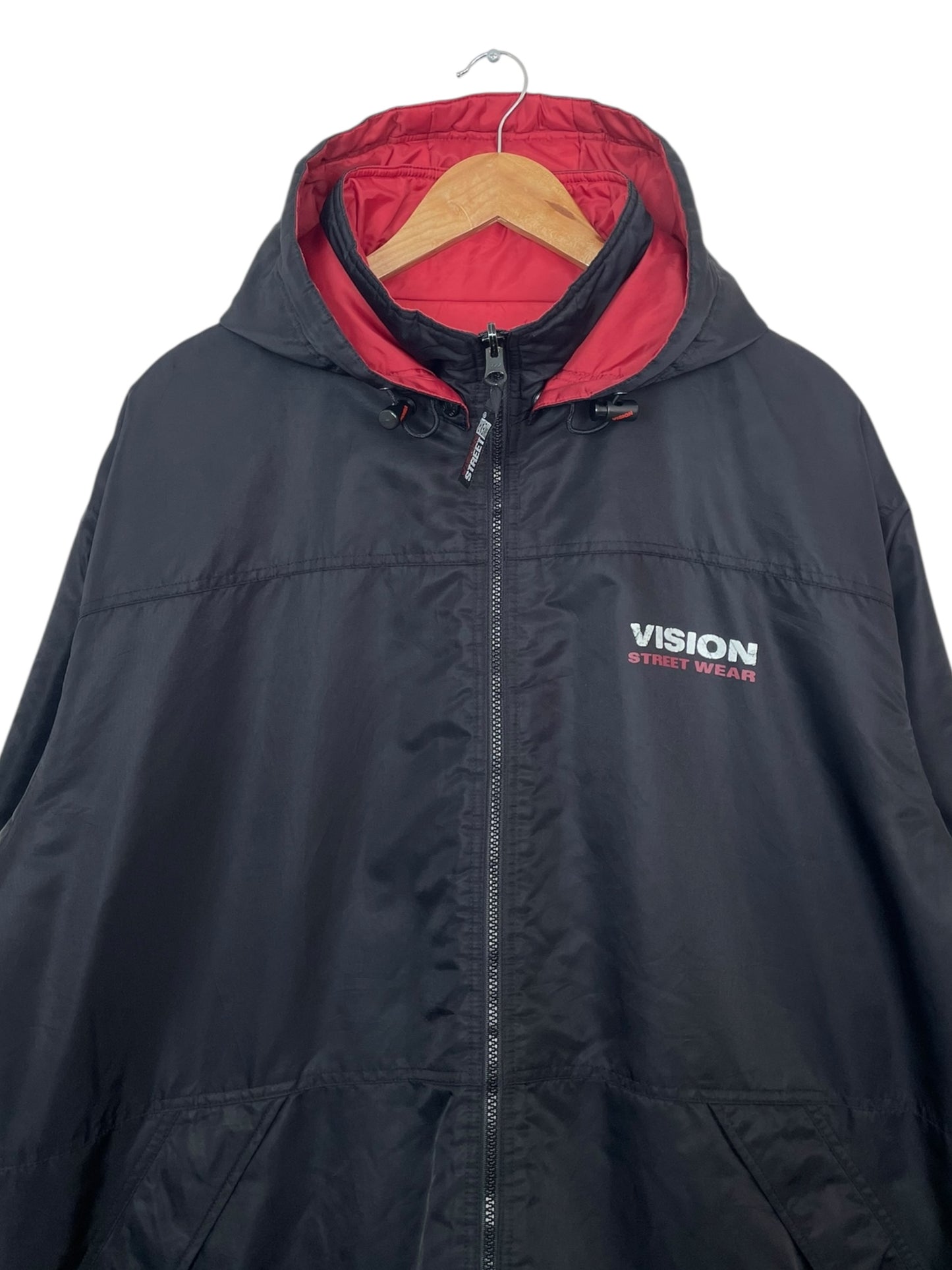 90's Vision Streetwear Vintage Reversible Puffer Jacket Size 2XL