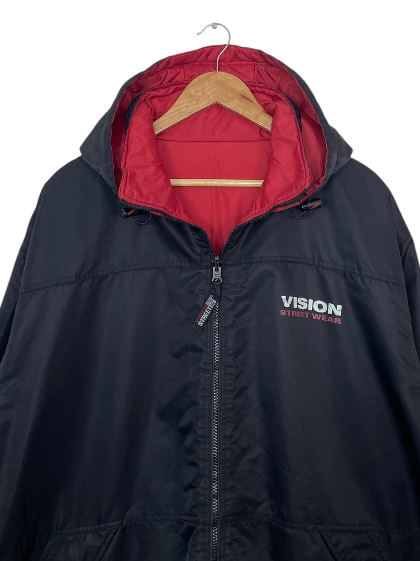 90's Vision Streetwear Vintage Reversible Puffer Jacket Size 2XL