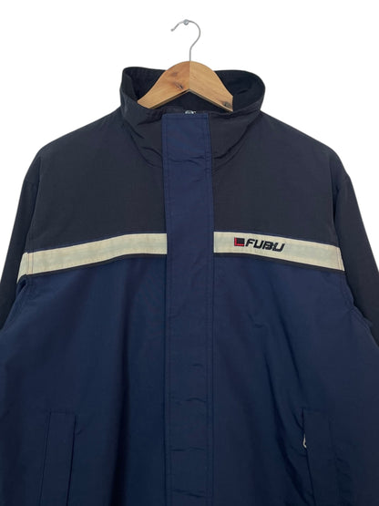 90's Fubu Embroidered Vintage Hooded Jacket Size L