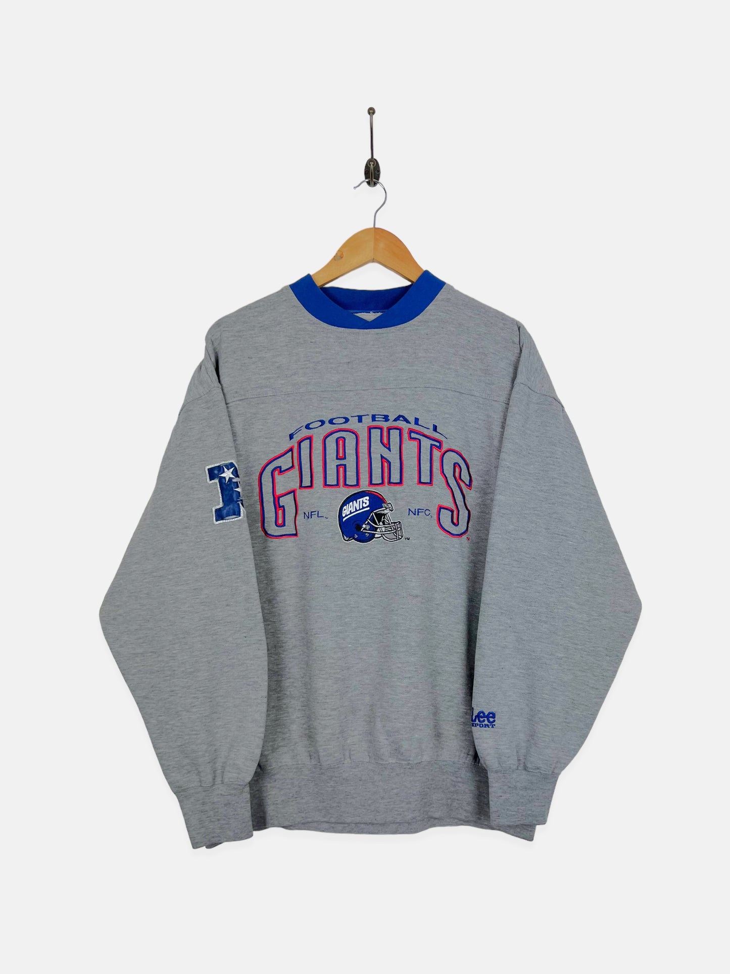 90's New York Giants NFL Embroidered Vintage Sweatshirt Size M-L