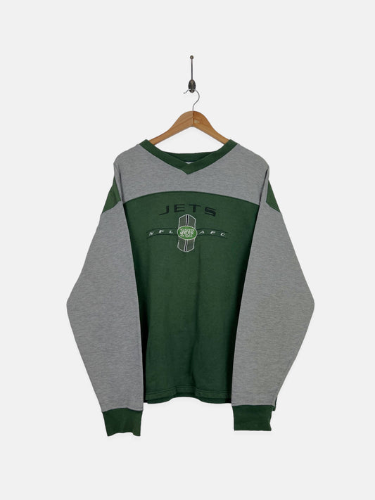 90's New York Jets NFL Embroidered Vintage Lightweight Sweatshirt Size XL