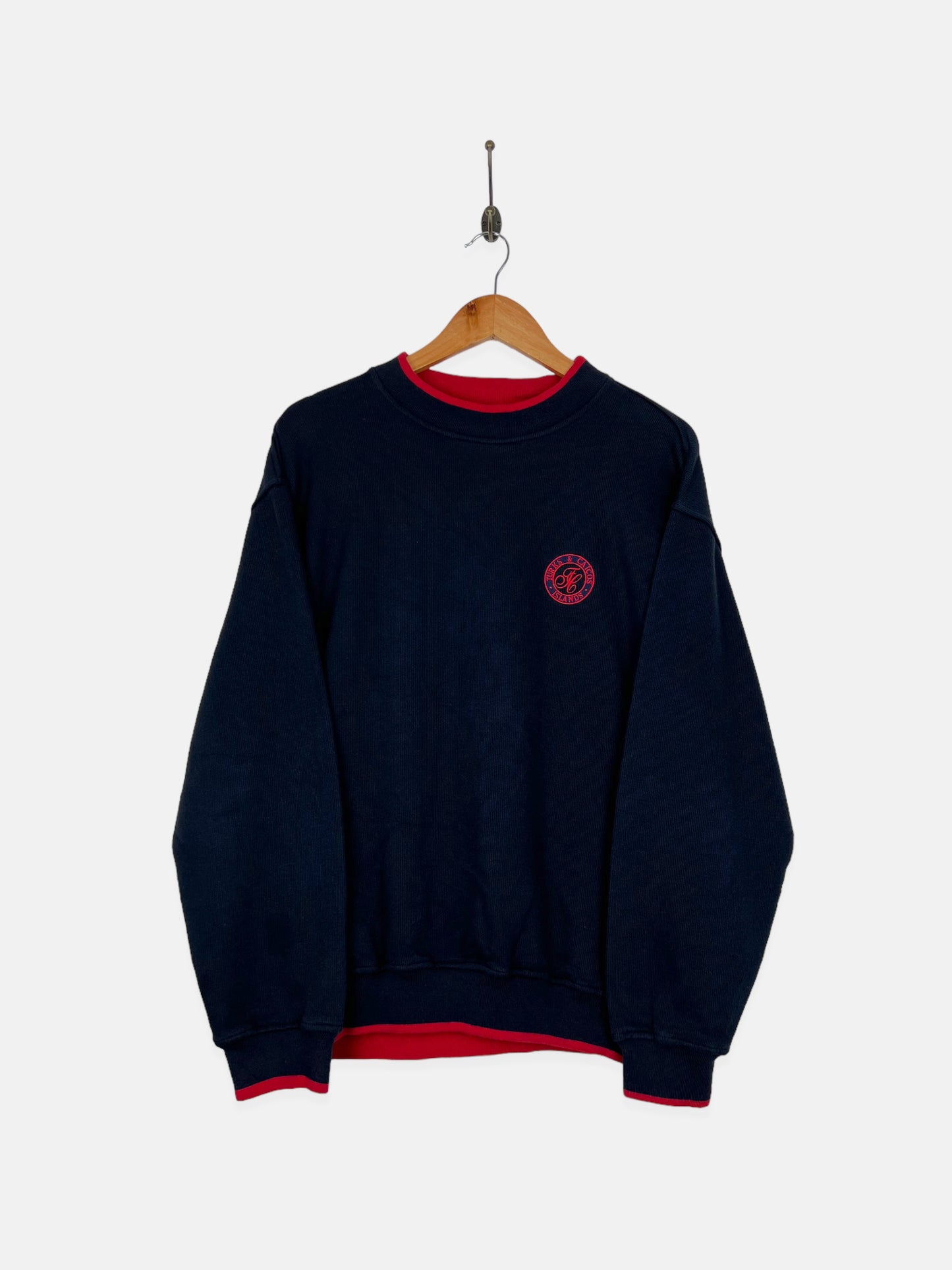 90's Turks & Caicos Embroidered Vintage Sweatshirt Size M
