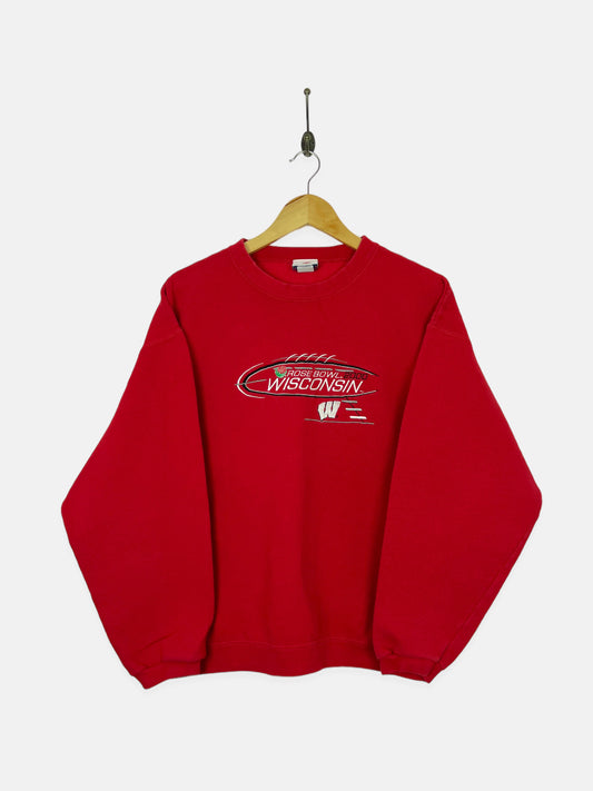 Wisconsin Badgers Embroidered Vintage Sweatshirt Size M