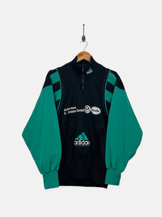 Adidas Equipment Embroidered Vintage Quarterzip Jacket Size 12
