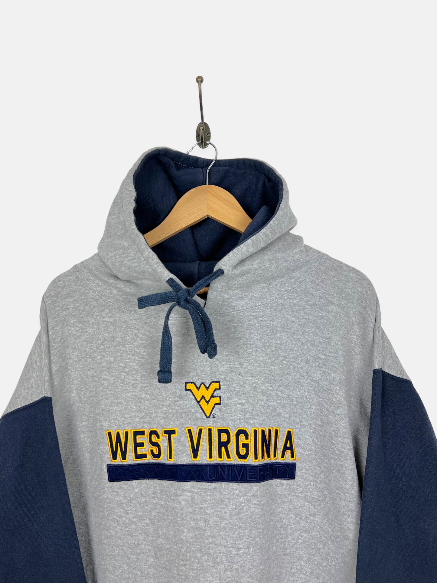 90's West Virginia University Embroidered Vintage Hoodie Size 2XL
