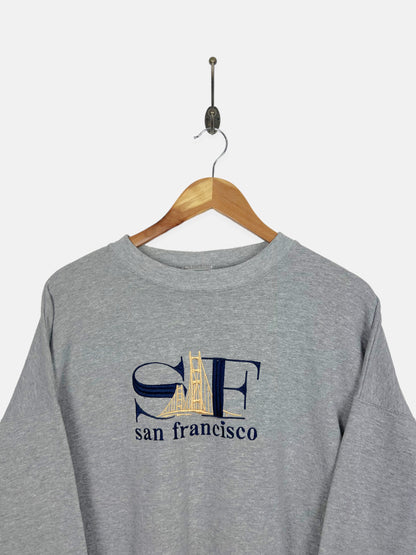 90's San Francisco Embroidered Vintage Sweatshirt Size M